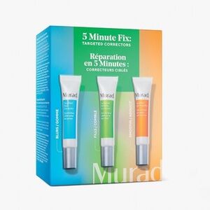 $89 Murad 5 Min Fix: Targeted Correctors Travel Trio Kit Blurs + Fills + Smooths